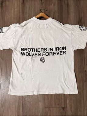 Short-Sleeve Graphic Tee Shirt ‘Brothers in Iron Wolves Forever'